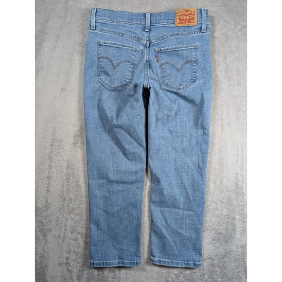 Levis 311 Shaping Skinny Capri Jeans Womens Size 28 Black Streetwear Casual - Picture 10 of 11